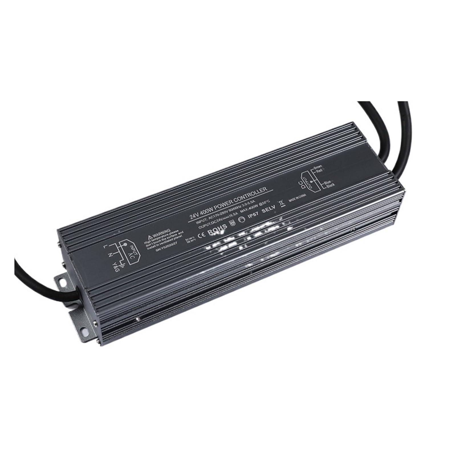 Alimentation pour bande lumineuse LED 24V 400W transformateur étanche contrôleur éclairage