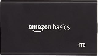 Amazon Basics पोर्टेबल 1TB SSD, USB 3.2 Gen 2x2 (20Gbps, Type-C), 2000MB/s तक की स्पीड पढ़ें