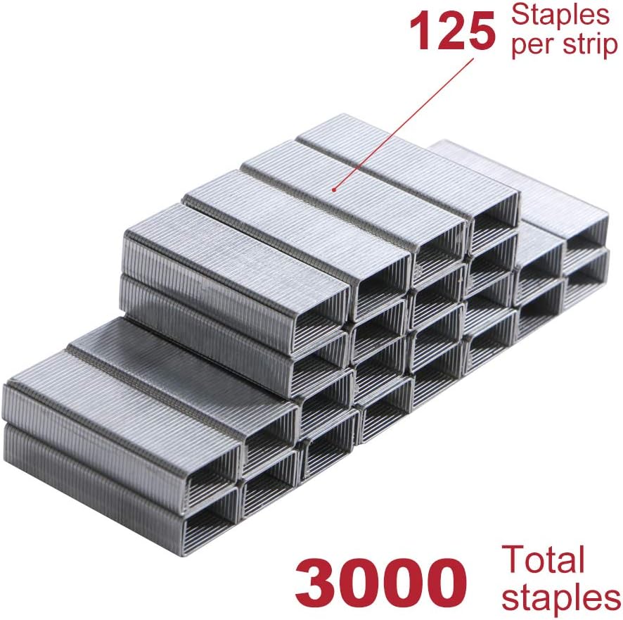 Eagle No.10 Mini Premium Staples for #10 Staplers, 1000 pcs Per Box, Pack of 3 Boxes, 3000 pcs in Total, Silver : Office Products