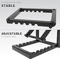 Vista 4 de Base de soporte (actualizada) compatible con Steam Deck, Switch Oled Lite, Logitech G Cloud, base de escritorio antideslizante ajustable de cinco