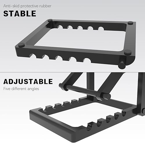 Miniatura 4 de Base de soporte (actualizada) compatible con Steam Deck, Switch Oled Lite, Logitech G Cloud, base de escritorio antideslizante ajustable de cinco