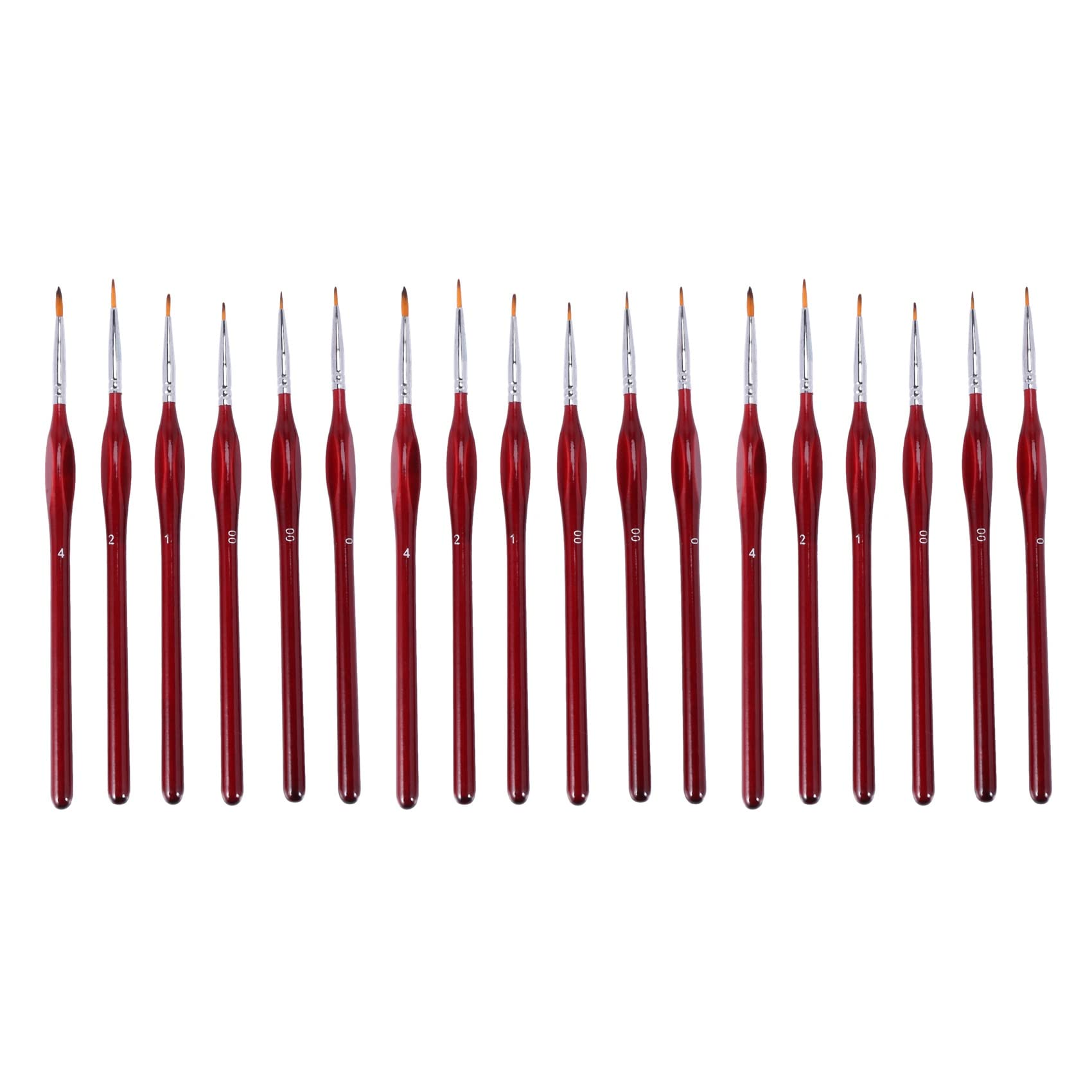 Jnchdghwa 18-Piece Fine Paintbrushes - Detail Paint Brush Set - for Acrylic, Watercolor, Oil