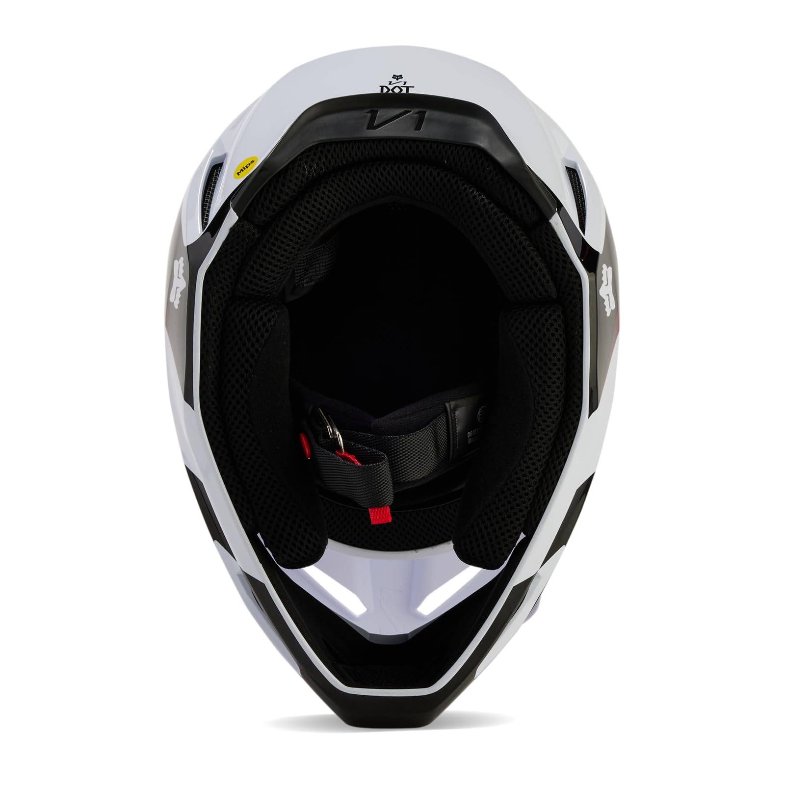 Amazon.com: Fox Racing V1 Motocross Helmet, Streak White, X