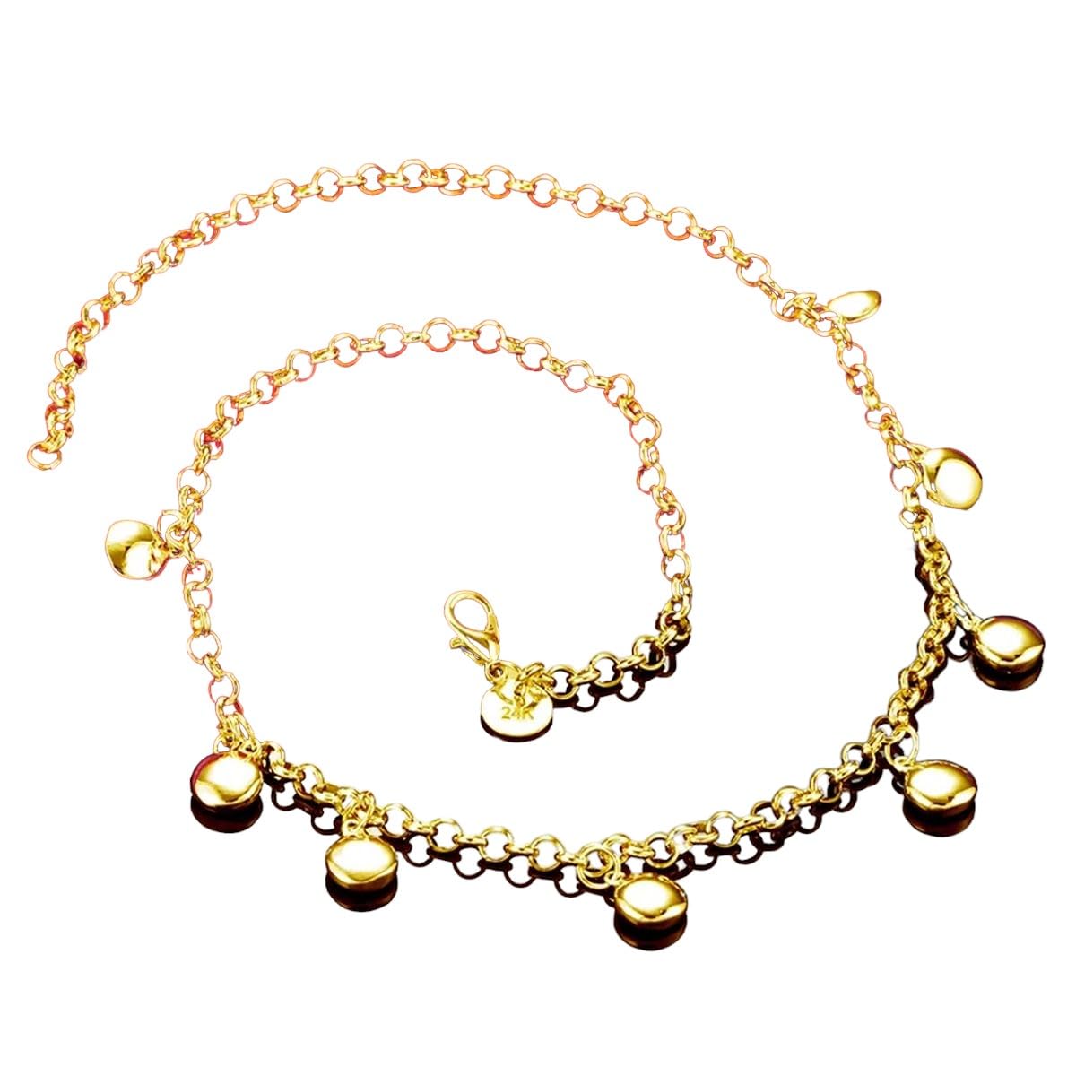 Collier chaîne haricots ronds or 18 carats, le cadeau de mariage idéal - 2