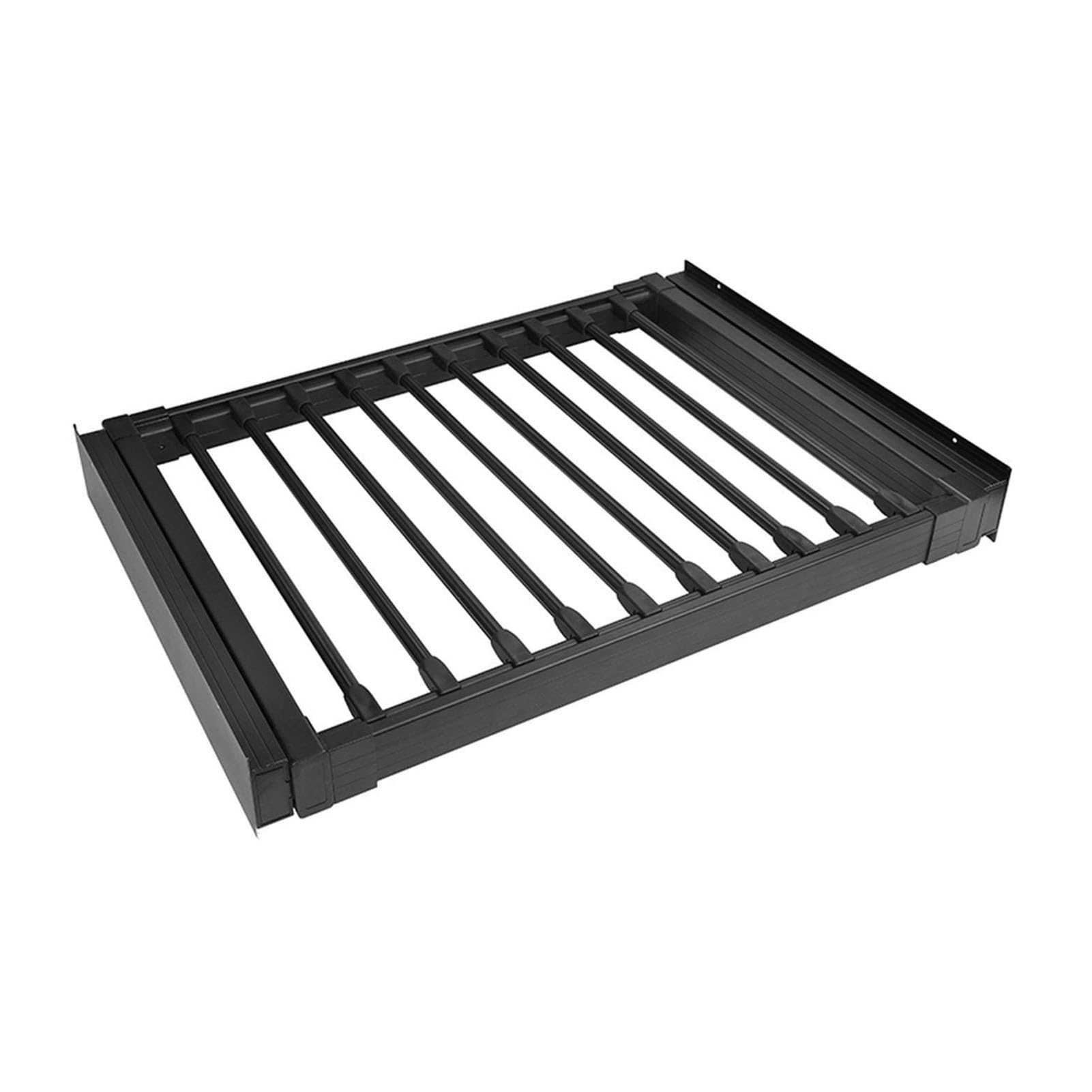 OLSKFUH Pull-Out Trouser Rack Removable Pull-Out Rack Wardrobe Storage Expandable Space Saving Drawer-Style Hanger Rod Rolling Trolley,Adjustable Invisible Pants Rack For Washin,Black-450-500mm