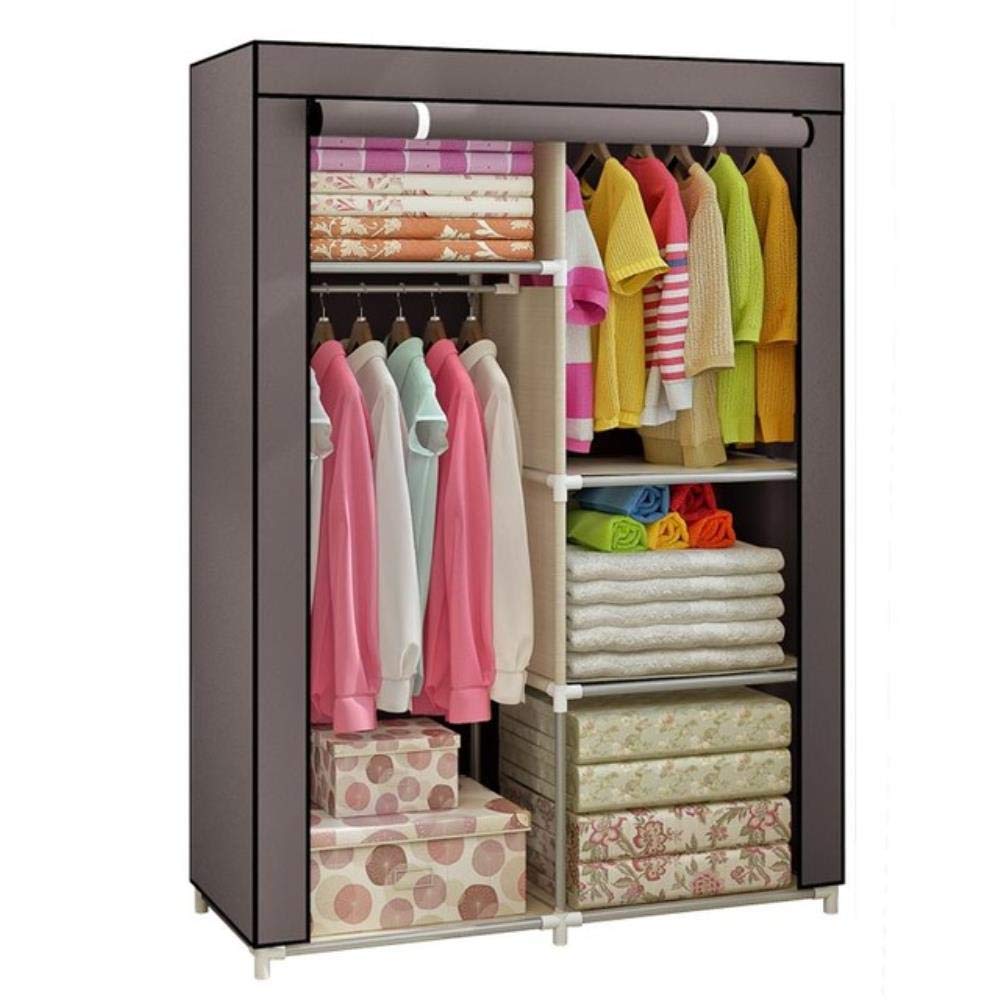 Armoire en tissu pliable placard penderie amovible meuble café