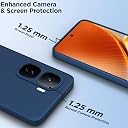 Pikkme Back Cover for iQOO Neo 10 5G | Camera Protection | Shockproof Soft Matte Silicon Back Case (Blue) gallery image