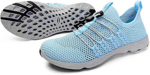 Miniatura 9 de DLGJPA Zapatos acuáticos ligeros de secado rápido para mujer, zapatos deportivos para caminar