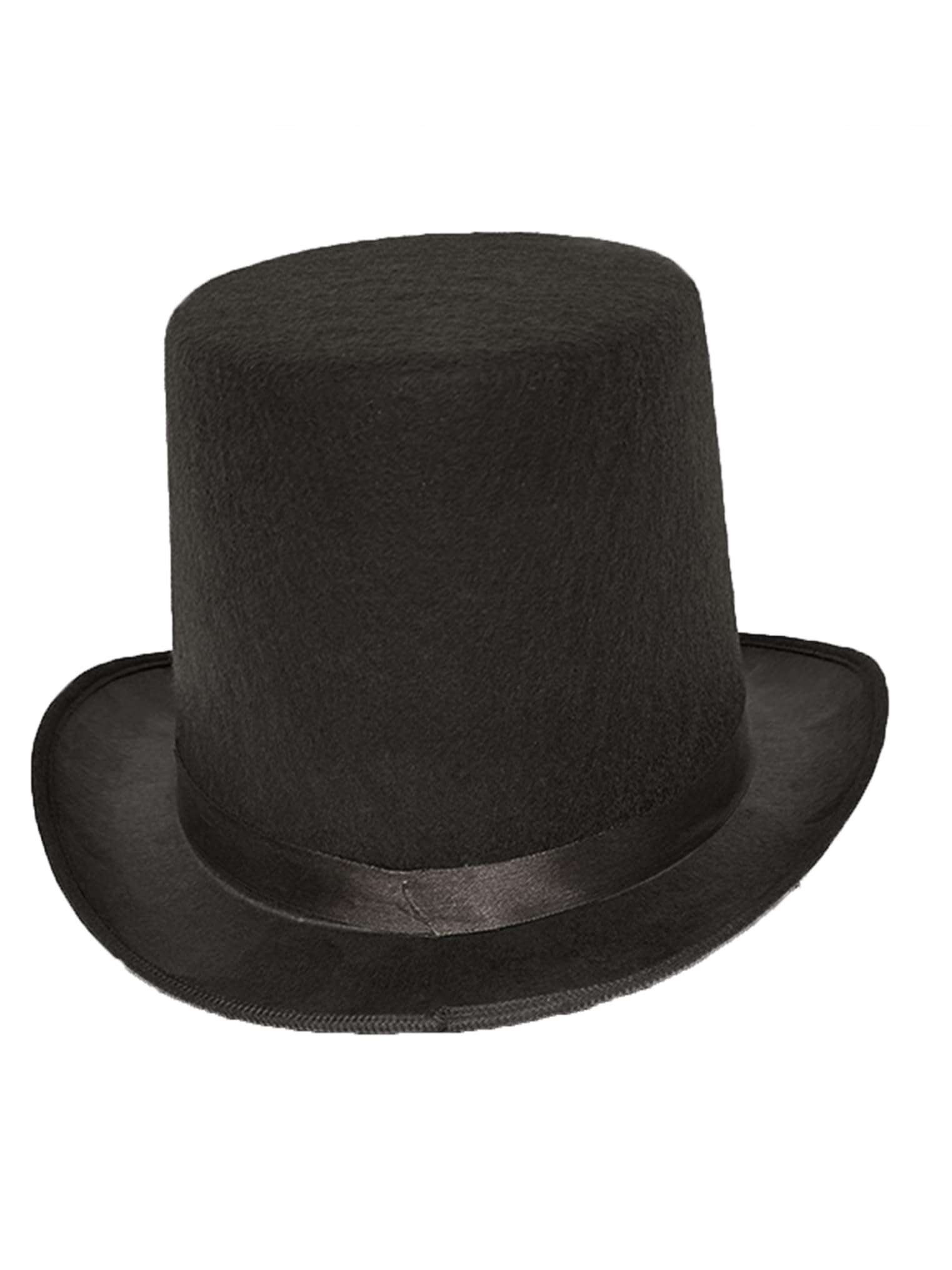 Freebily Deluxe Black Magician Formal Costume Top Hat Victorian Hat for Men Dress up Cosplay Party Accessories Black One Size