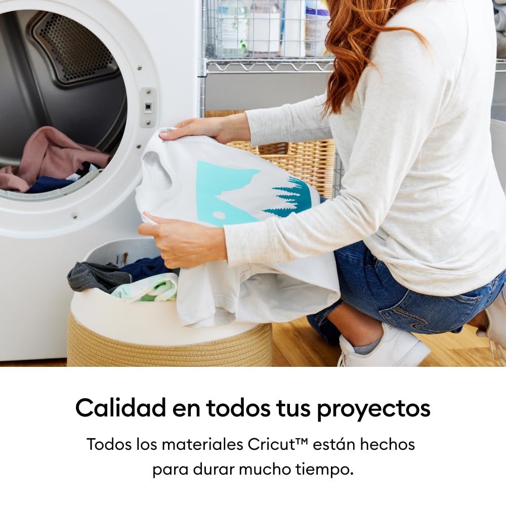Cricut Vinilo termoadhesivo sin tapete de corte Smart Iron-On™, gama Variety, 33 x 30,5 cm (13 in x 12 in), 12 uds. | Vinilo de transferencia de calor HTV