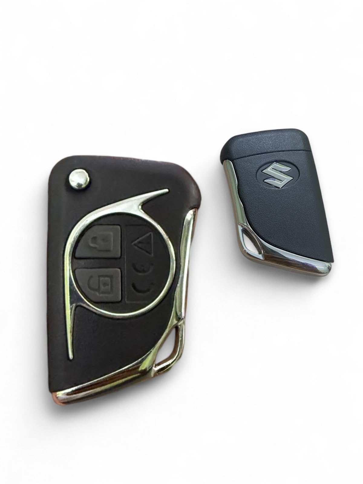 ABUNDANCE Premium Flip Key Shell Compatible with Maruti Suzuki Swift | Dzire | Ritz | SX4 | WagonR (Old Model) | Grand Vitara | Brass Blade | Key Cutting Required-image-23