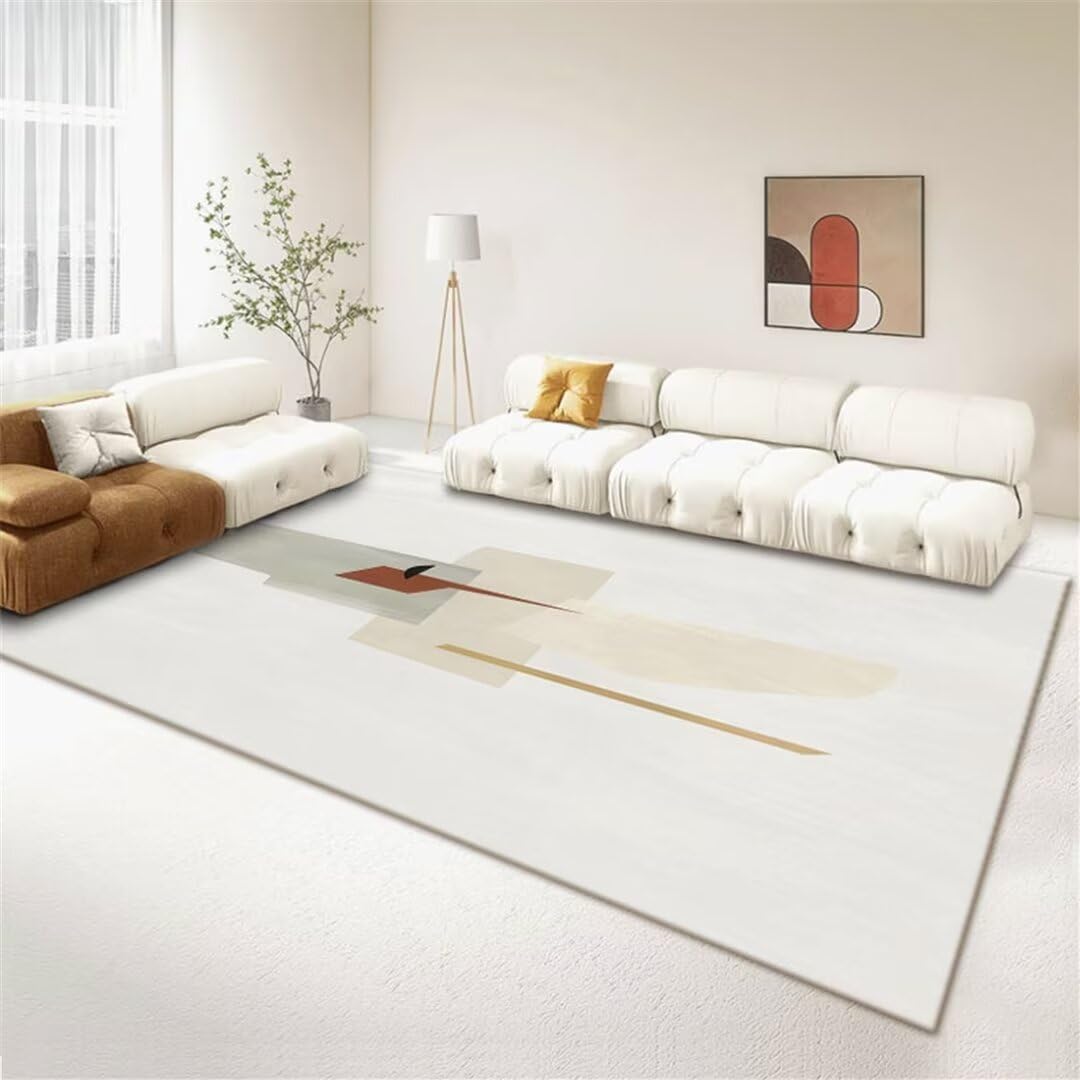 Alfombra de pelo corto para crear un salón acogedor y moderno