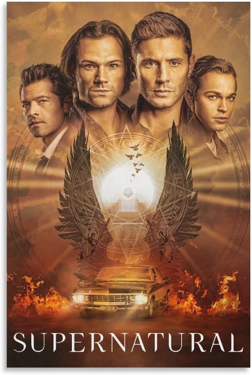 Supernatural Season 15 Poster Decorative Painting Canvas Wall Posters And Art Picture Print Modern Family Bedroom Decor Posters 20x30inch(50x75cm)