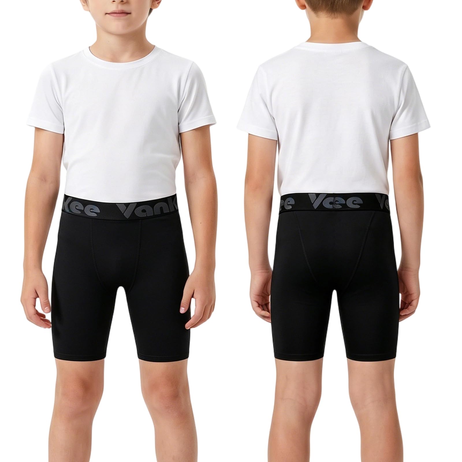 Pantaloncini Compression Ragazzi Asciugatura Rapida Traspirante Ciclismo Bambini Leggero Elevata Elasticità Sportivi