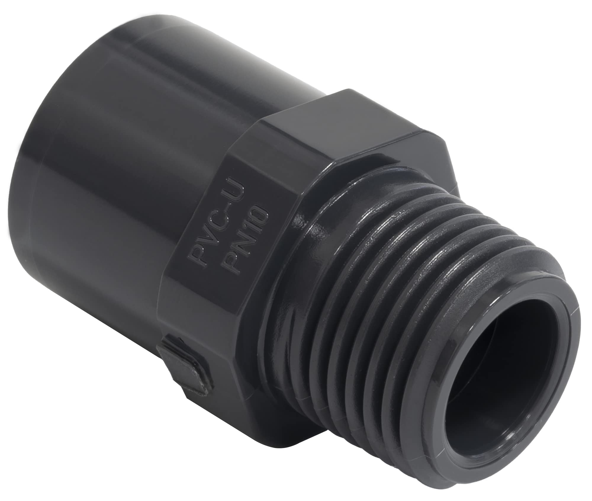 AERZETIX Set 2 Raccordi A Pressione Doppi, Riduttori Da Incollare 25-32mm, Filetto Maschio 3/4, PN10