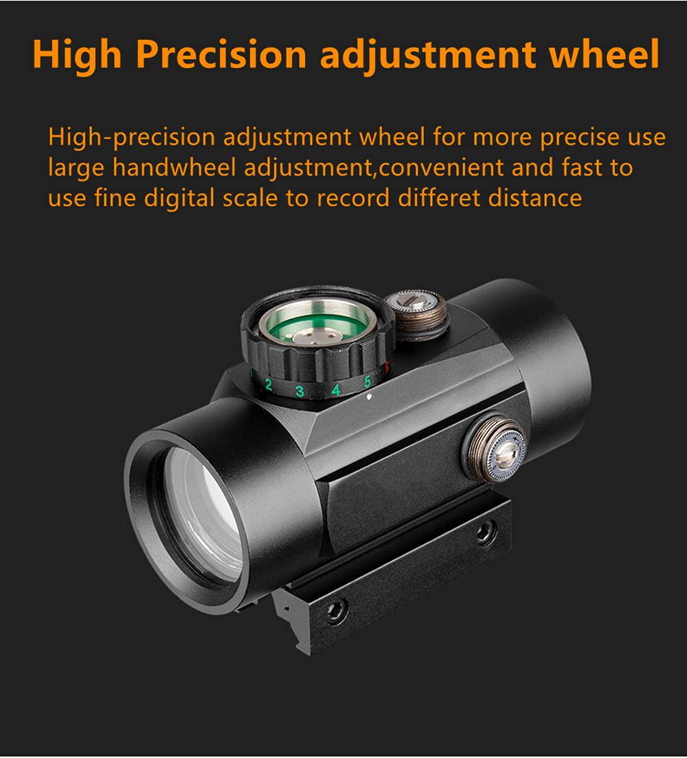 ACEXIER 1x40 Lunette de visée Tactique Point Rouge portée Vue Chasse holographique Point Vert Vue 3X loupe Combinaison