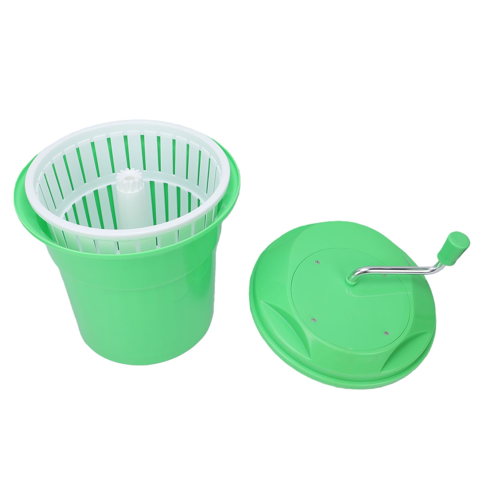 Generic Girador de Lechuga de 12 Litros de Gran Capacidad para Preparar Ensaladas de Forma Eficiente en Casa y en Restaurantes Verde