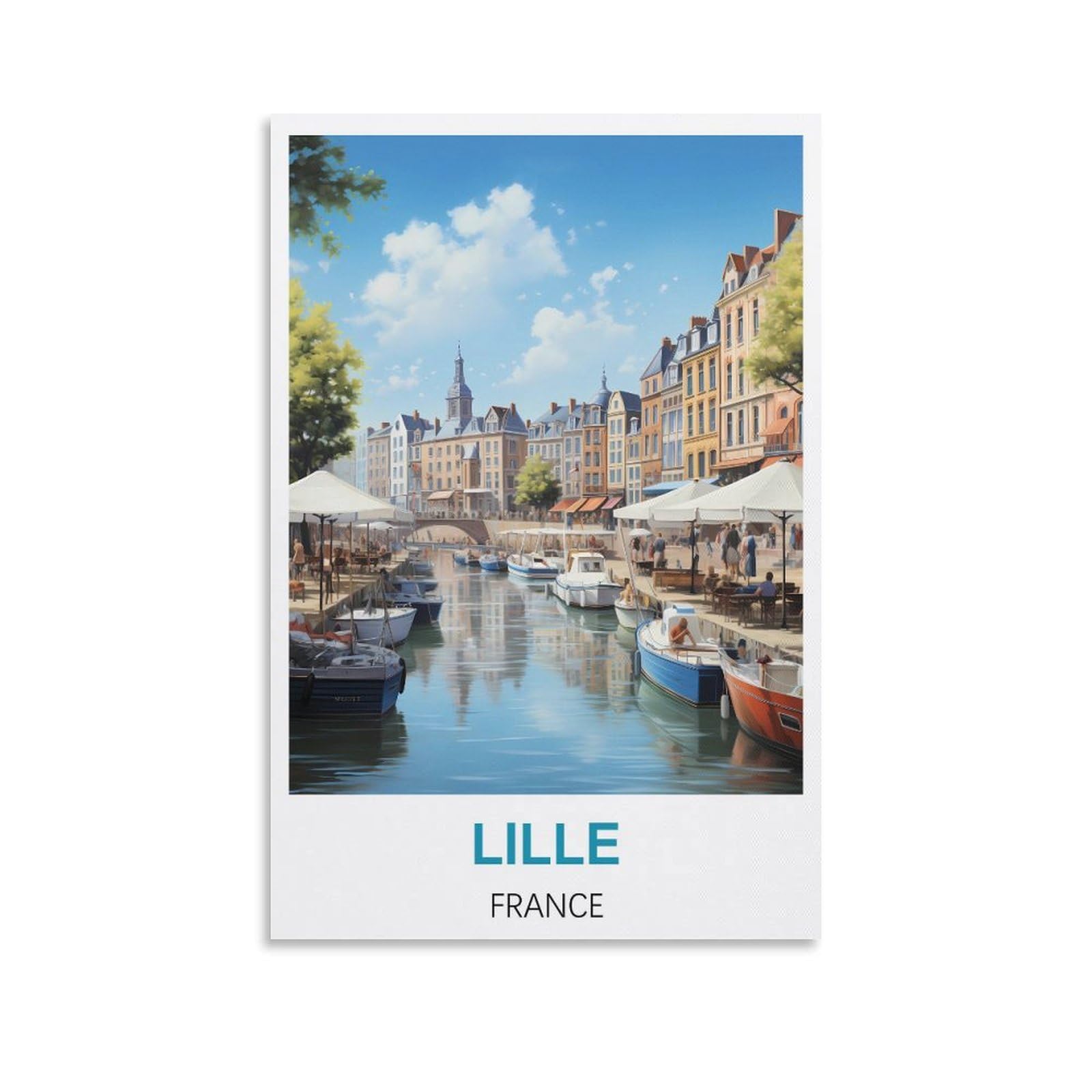 Metal Tin Sign,Lille Frances,Tin Sign Retro Wall Art Poster for Home Man Cave, Cafe Bar Wall Decor 20x30cm