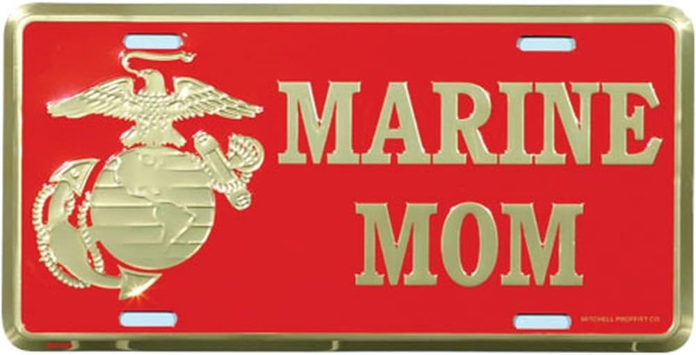 US Marine Mom License Plate