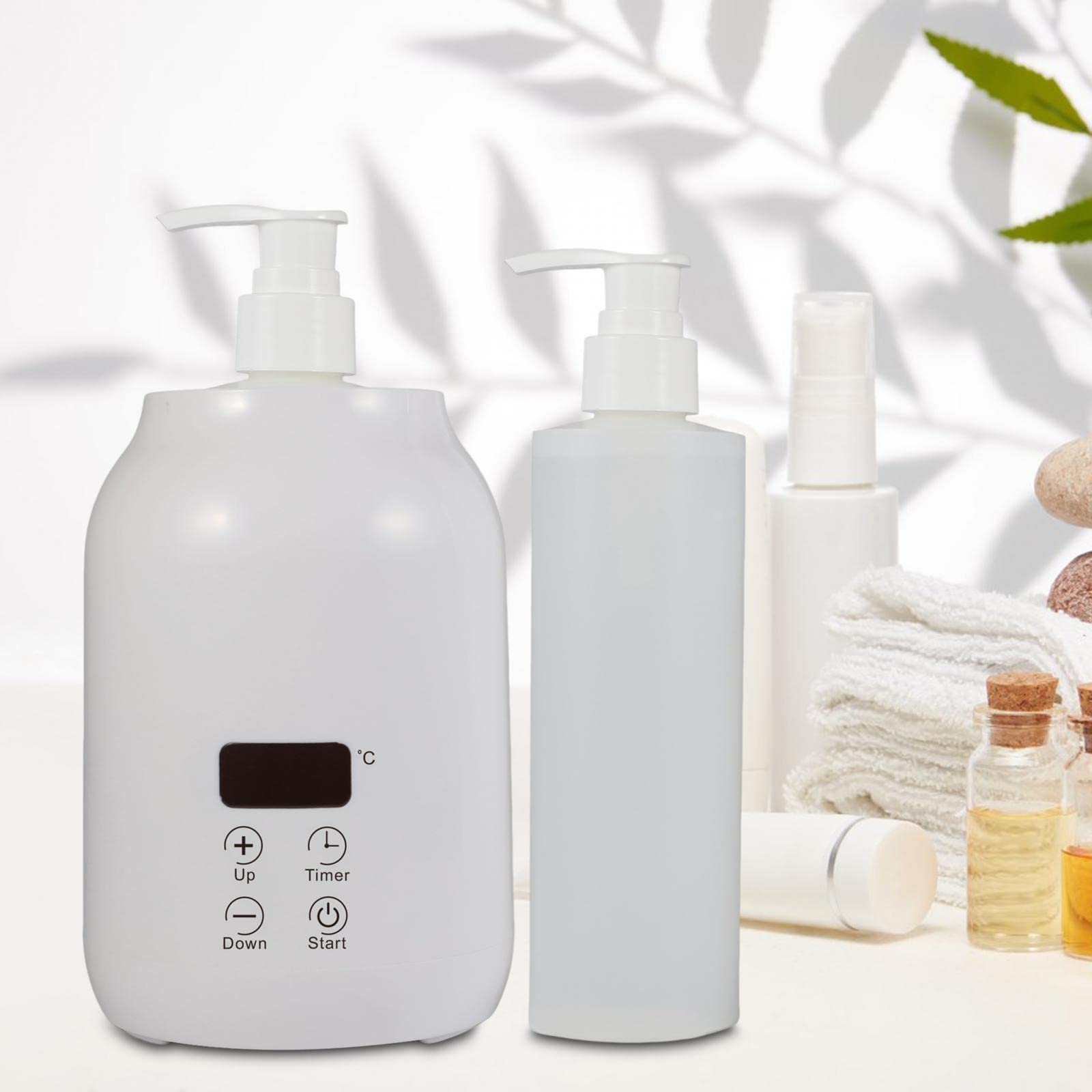 Milageto Riscaldatore di Olio per Bottiglia Singola, Scaldabiberon per Olio Riscaldato Strumenti per Uso Domestico, Riscaldamento Rapido Multiuso, Riscaldatore, Bianco