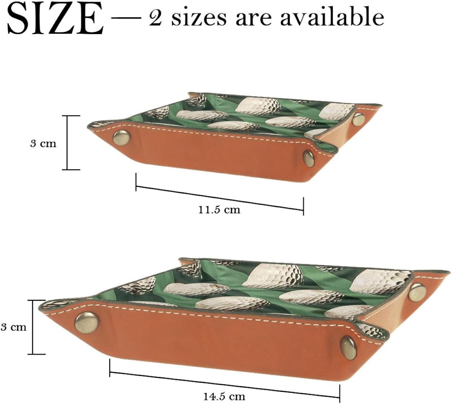 Golf Ball Pattern Microfiber Leather Dice Trays Folding for RPG DND Table Games, Leather Dice Holder Storage Box Portable Folding Rolling Dice Tray, 20.5x20.5cm image 4
