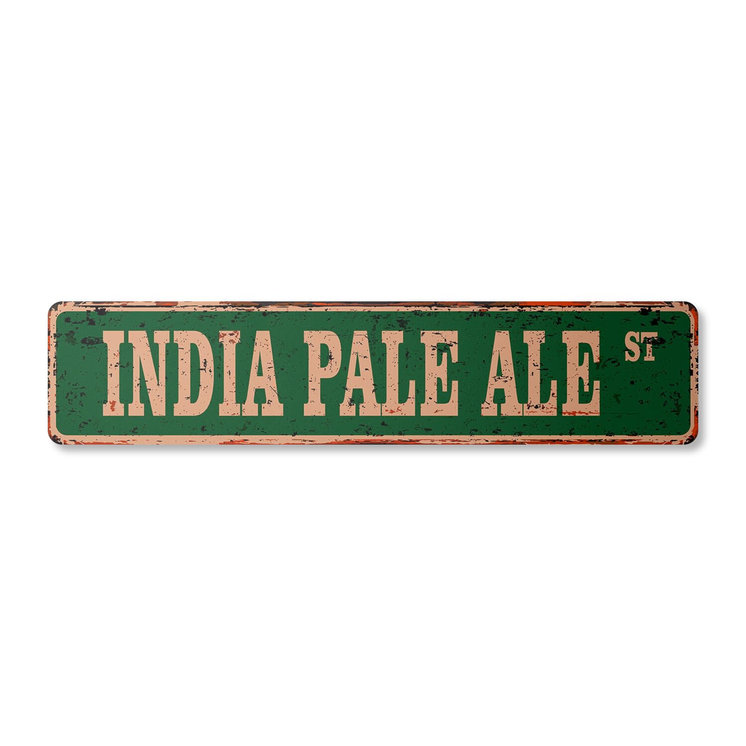 INDIA PALE ALE Vintage Street Sign Metal Plastic drink drinker beer bar happy
