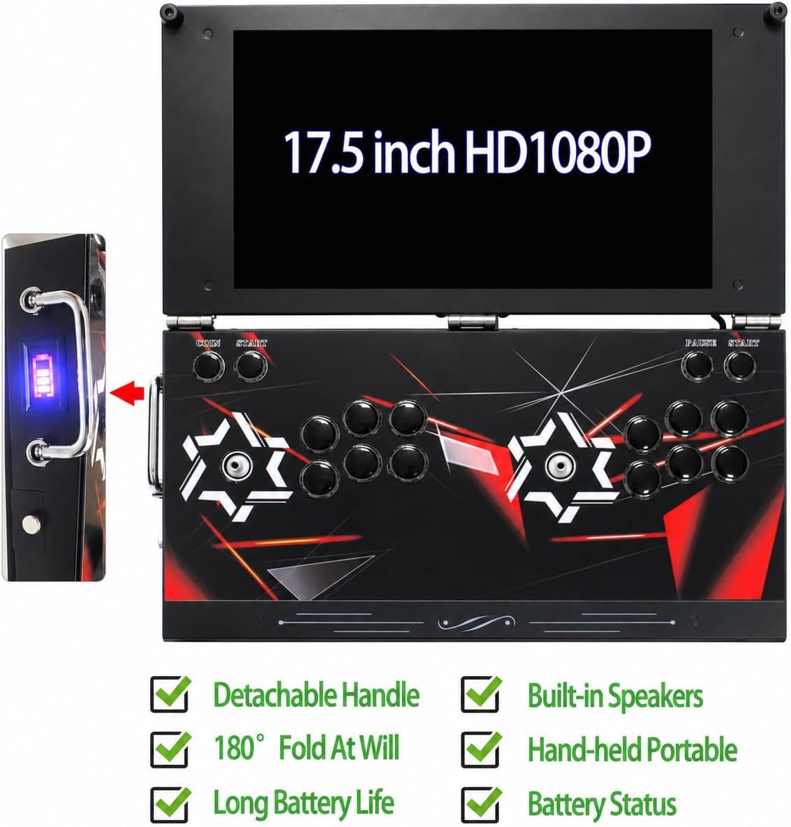 Console di gioco arcade retrò a 17,5 pollici HD con 26800 giochi