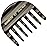 Giorgio G63 Wide Tooth Detangling Hair Comb, Pocket and Travel Comb for Thick Hair - Handmade, Saw-Cut, and Polished for Wet and Dry Everyday Care