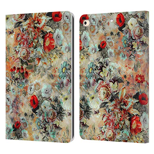 Étui portefeuille iPad 9.7 en cuir Riza Peker Automne Florales pour protection tablette 2017 2018