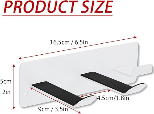 Miniatura 24 de Soporte de pared para secador de pelo, colgador universal para secador de pelo para baño/dormitorio/barbería, organizador de acero inoxidable 304