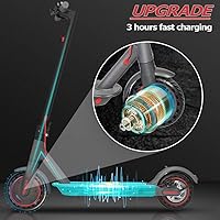 Vista 6 de Electric Scooter for Adults Teens - 350W EScooter Up to 19Mph & 19-21Miles Range Sport Electric Scooters with Double Braking,8.5''Tires Foldable