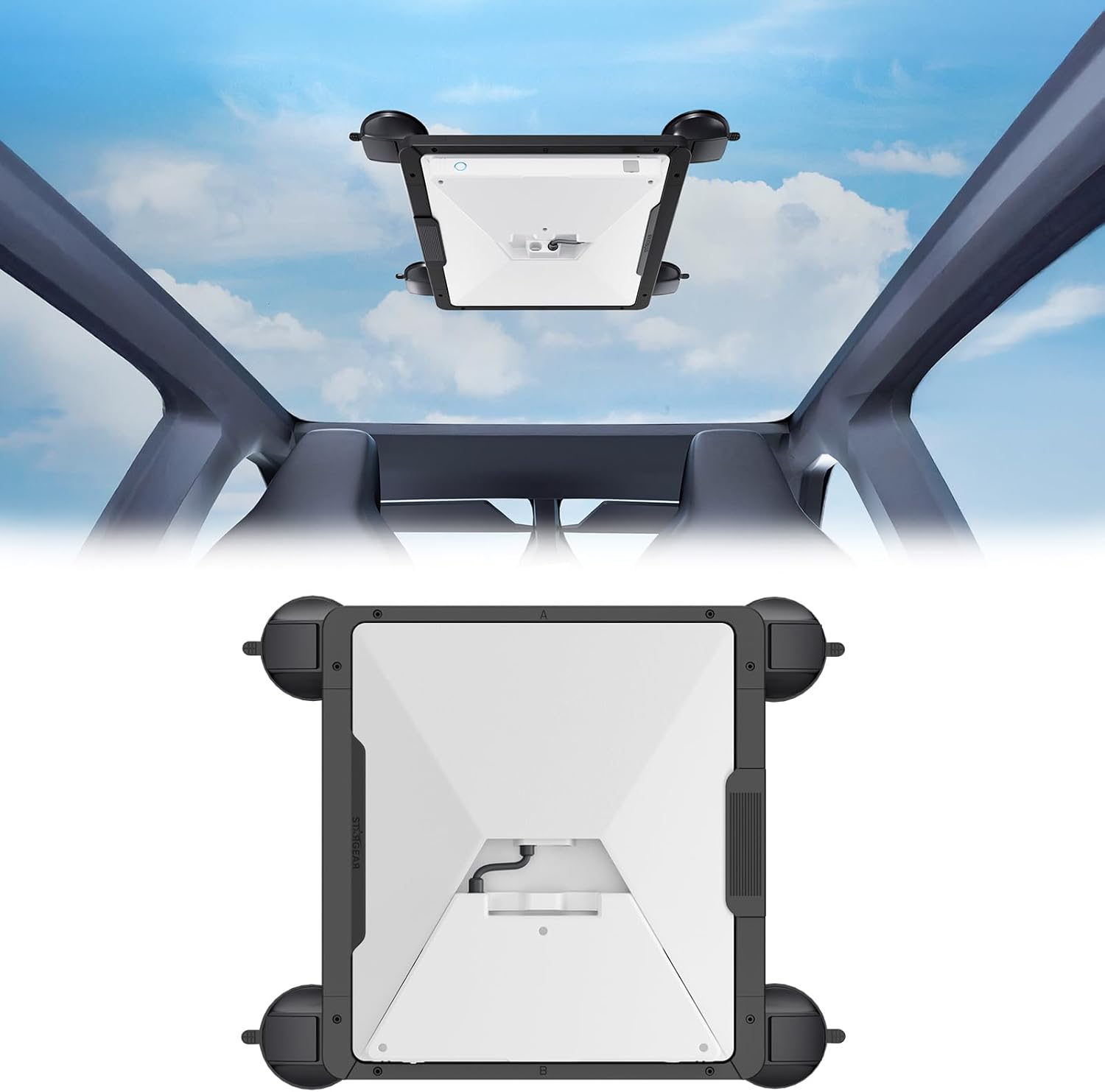 Starlink Mini Mount, Starlink Mini Suction Cup Mount with Quick-Release Design, Strong & Secure Satellite Dish Mounting Kit Starlink Mini Accessories for Cars/RV/Boats/Sunroof/Windows/Glass