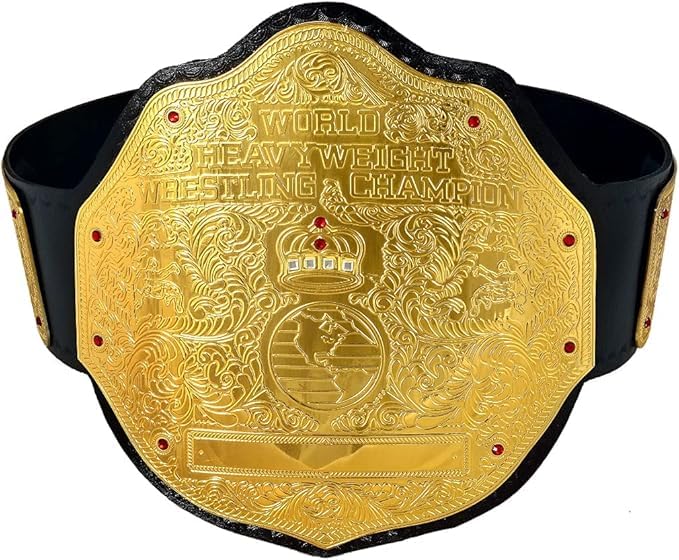 Big Gold World Heavyweight Championship Wrestling belt 2 MM Brass