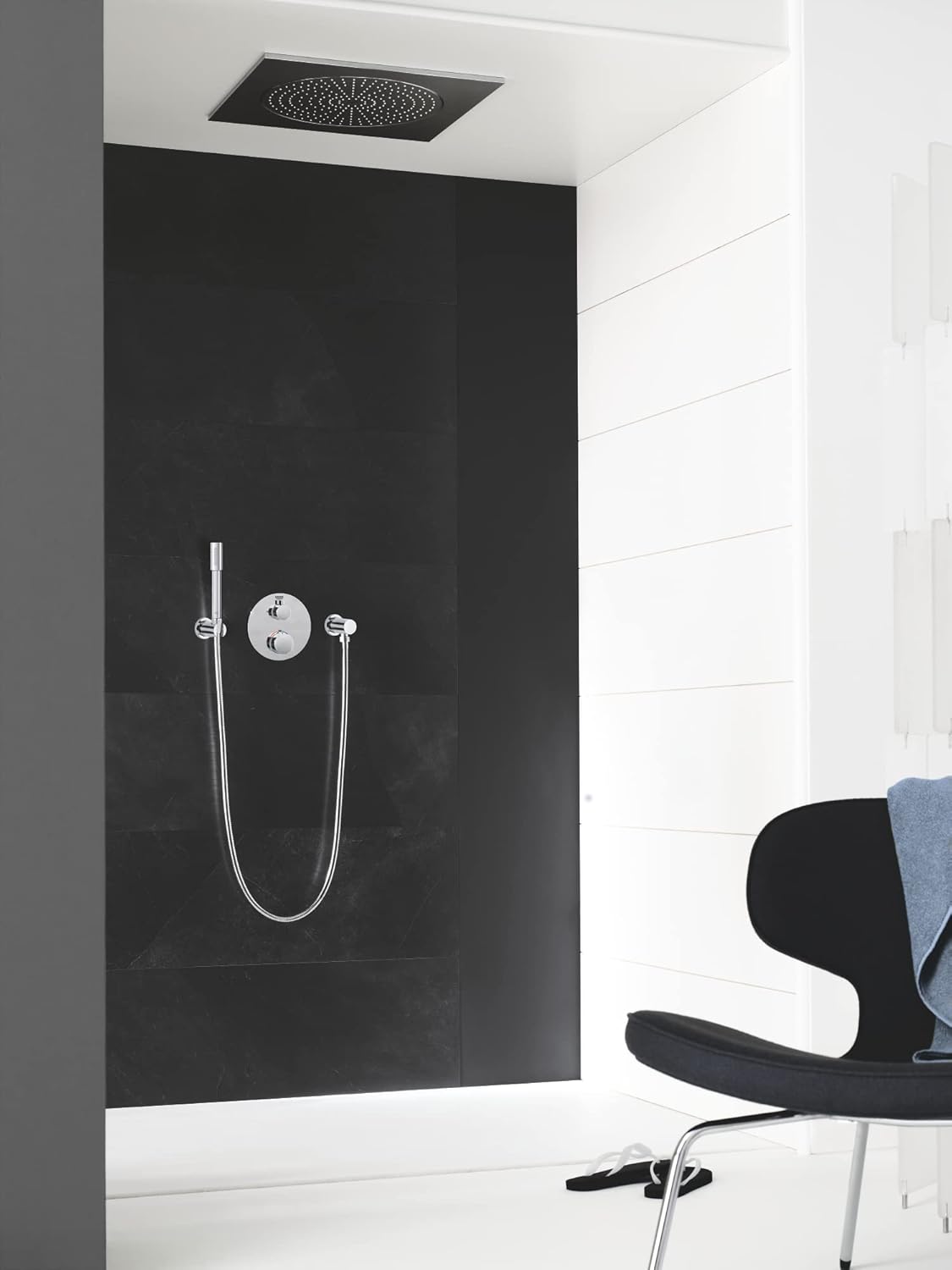 Grohe 24075000 Thermostatic Shower Mixer - Chrome, 24076000