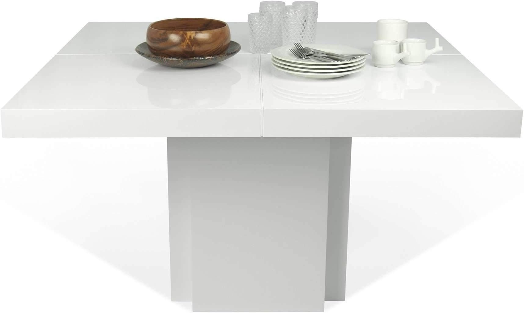 Temahome Dusk 51" Dining/Work Tables, Concrete Look/Pure Black