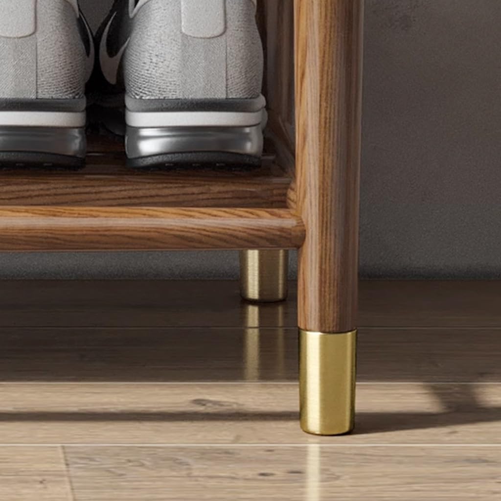 Poggiapiedi Sgabello per Cambiare Le Scarpe Porta d'ingresso in Legno Portico d'ingresso Casa può sedersi con Cuscino Scarpiera Sgabello con contenit