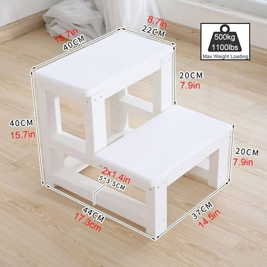 ベッドサイド 木材 脚立ステップスツール 2段 スモール 踏み台 ☆踏み台 脚立ステップスツール 木材 2段 スモール ベッドサイド