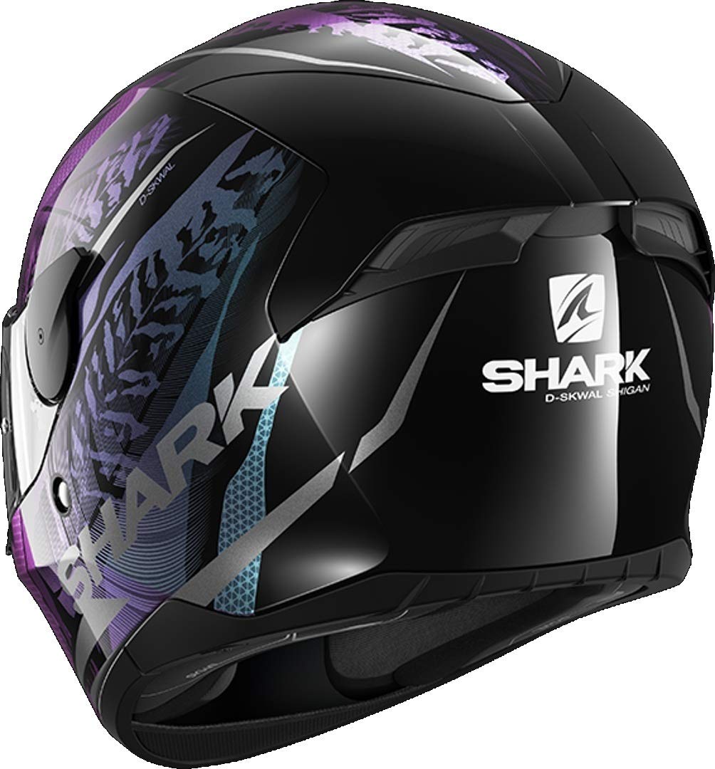 SHARK NC Casque Moto Femme, Noir/Violet, XL