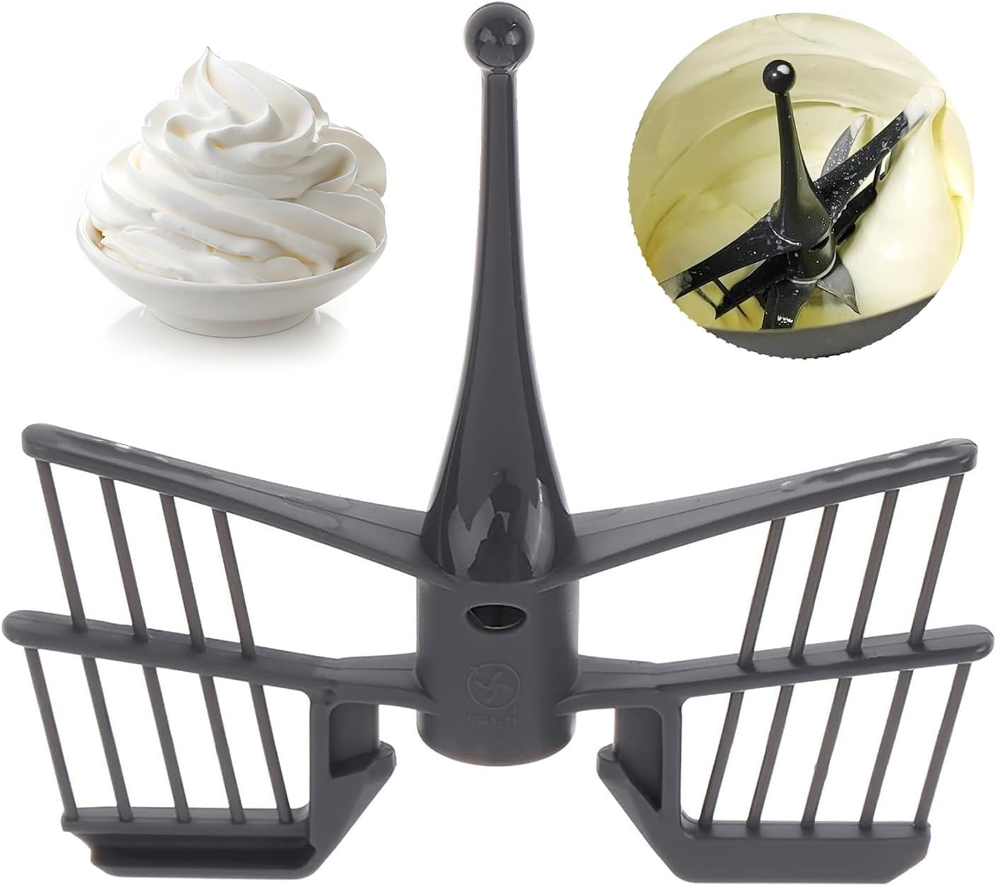 Schmetterling Rühraufsatz Für Thermomix TM5 TM6 TM31 – Schwarz, Aus Lebensmittelechtem ABS | Ideal Zum Schlagen Von Eiern & Sahne