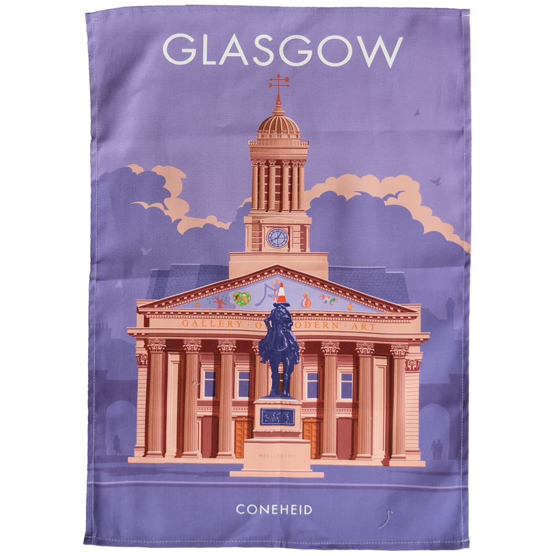 Glasgow - Coneheid tea towel