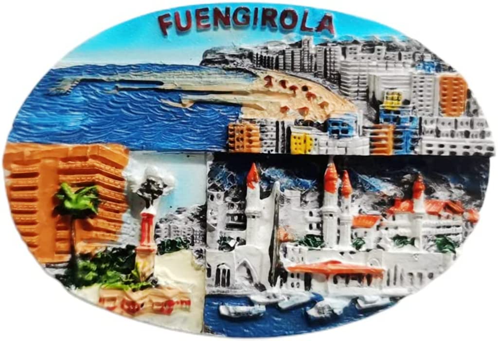 Altko Sz-2823 Fuengirola Malaga Spain Fuengirola Magnet Fridge Refrigerator Magnet Decoration Sticker Souvenir Resin Crafts Kitchen Whiteboard