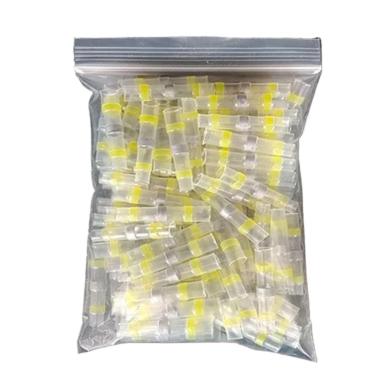 Schrumpf-Kabelverbinder, Wärmeschrumpf-Stoßverbinder, wasserfest, lötisoliert, mehrfarbig, 100/200 Stück(Yellow,200PCS)