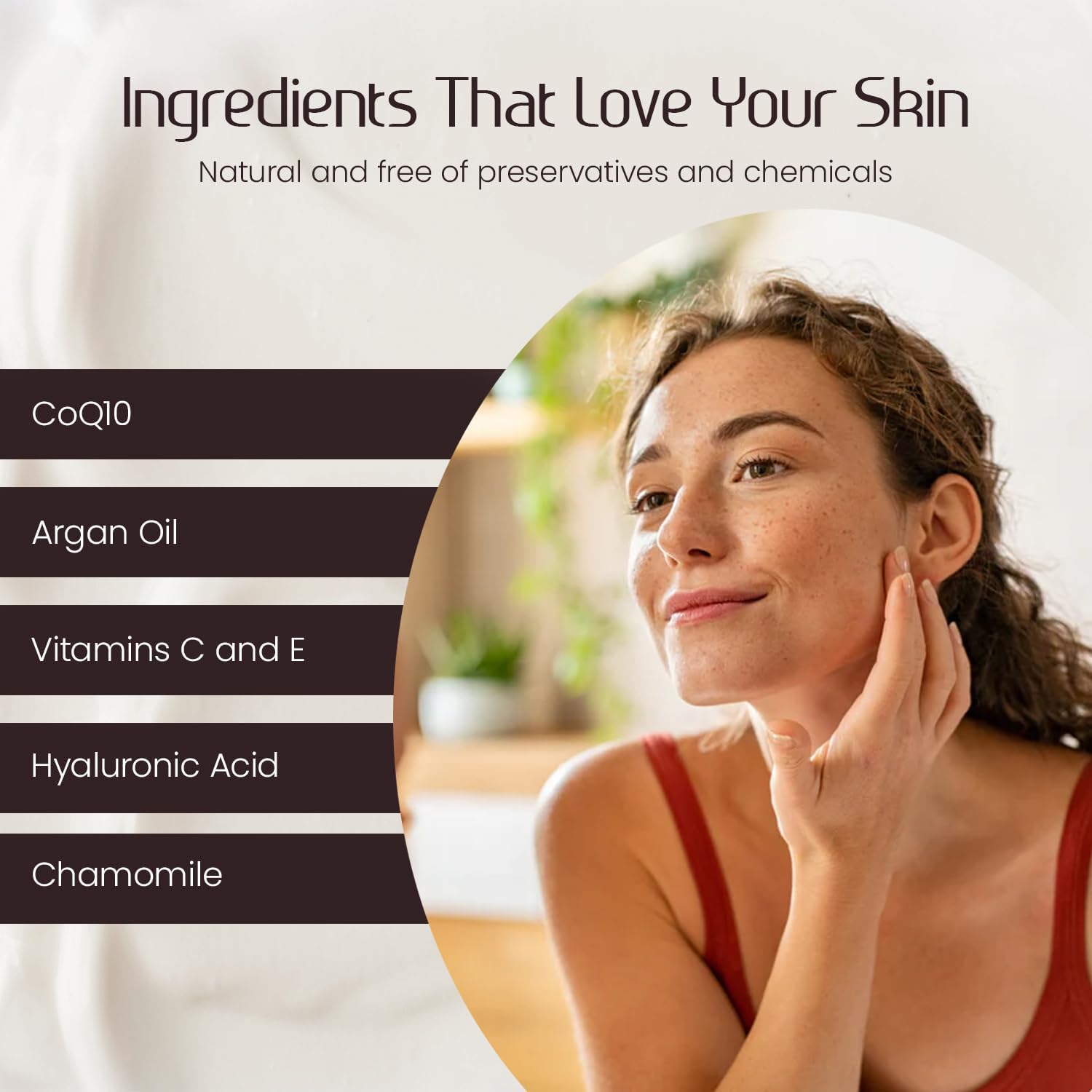 Anti-Aging Collagen Facial Serum with Hyaluronic Acid, CoQ10, Argan Oil, Vitamin C & E - Deeply Hydrates & Moisturizes - Reduces Fine Lines, Wrinkles, Dark Circles & Pigmentation - 1 fl oz / 30 ml - Image 6