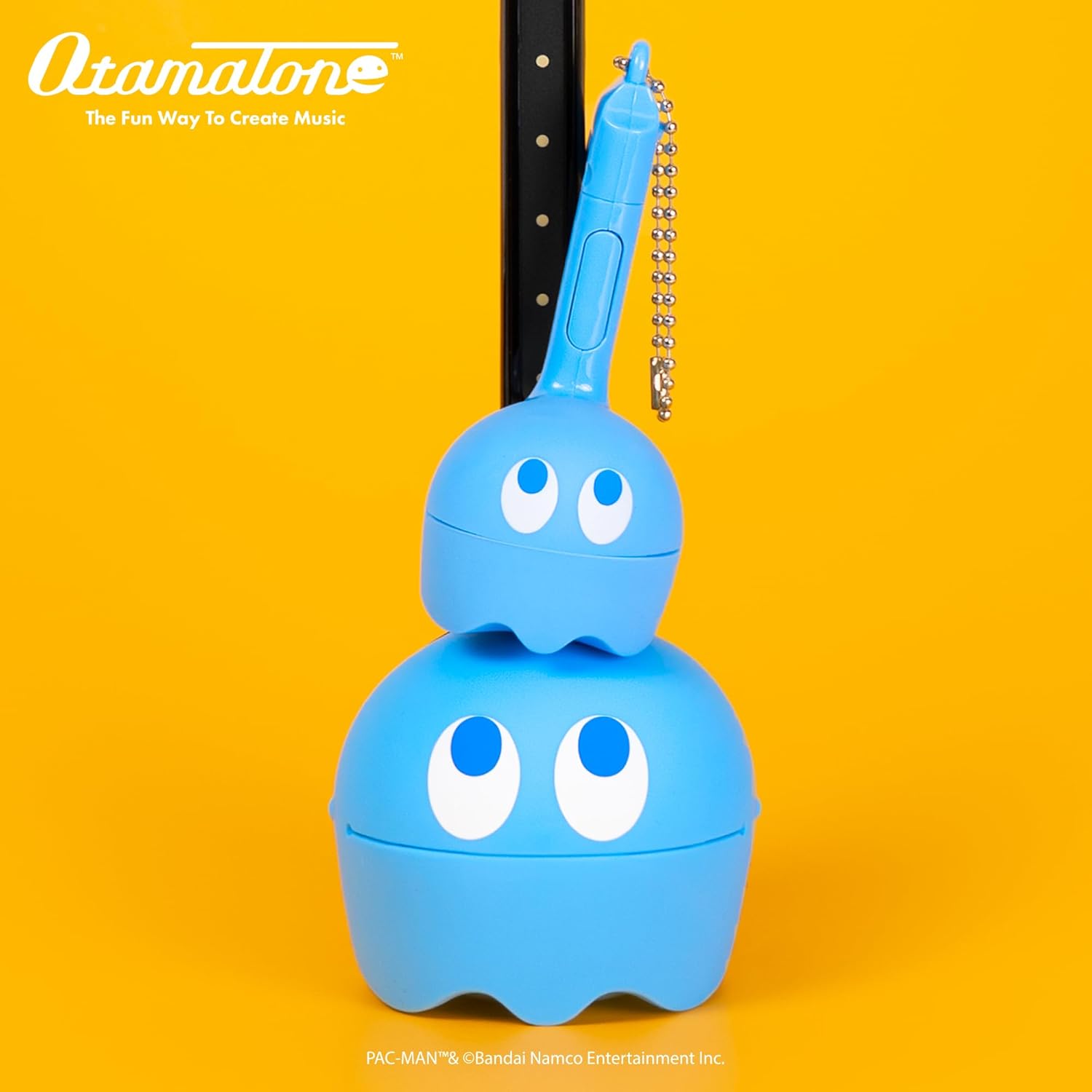 Otamatone PAC-Man Electronic Portable Music Instrument / Synthesizer Toy from Japan by Maywa Denki (Officially Licensed) [English Instructions] - Inky