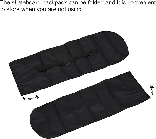 Miniatura 5 de PATIKIL Bolsa de patineta de 34.6 x 12.5 pulgadas, bolsa de transporte para patineta, impermeable, portátil, con correa de hombro para viajes y