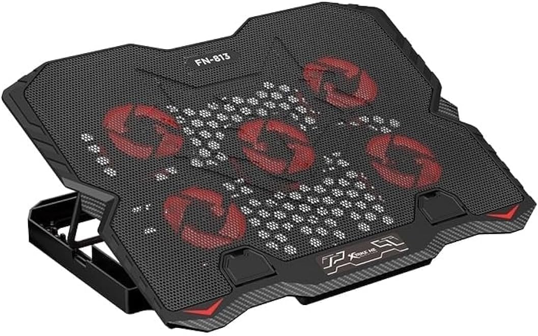 Base com Cooler para Notebook Xtrike Me, com 5 Fans, até 15.6", 2x Usb, com Apoio para