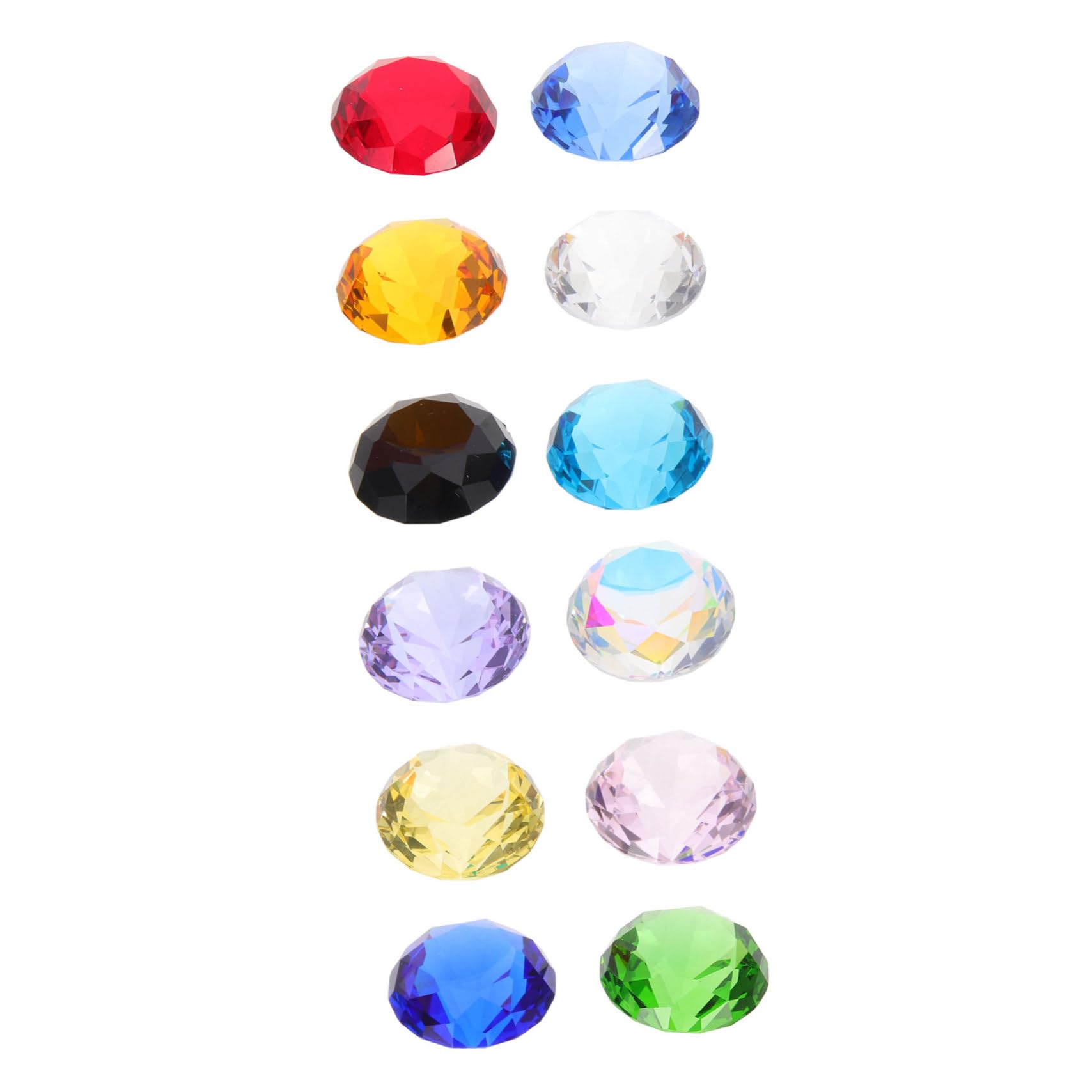 SHINEOFI Diamanti Decorativi Funzione Riempitivo 30mm 12 Pezzi in Vetro Trasparente per Decorazioni Matrimonio e Centrotavola Outdoor per Vasi e Sfondo Fotografico