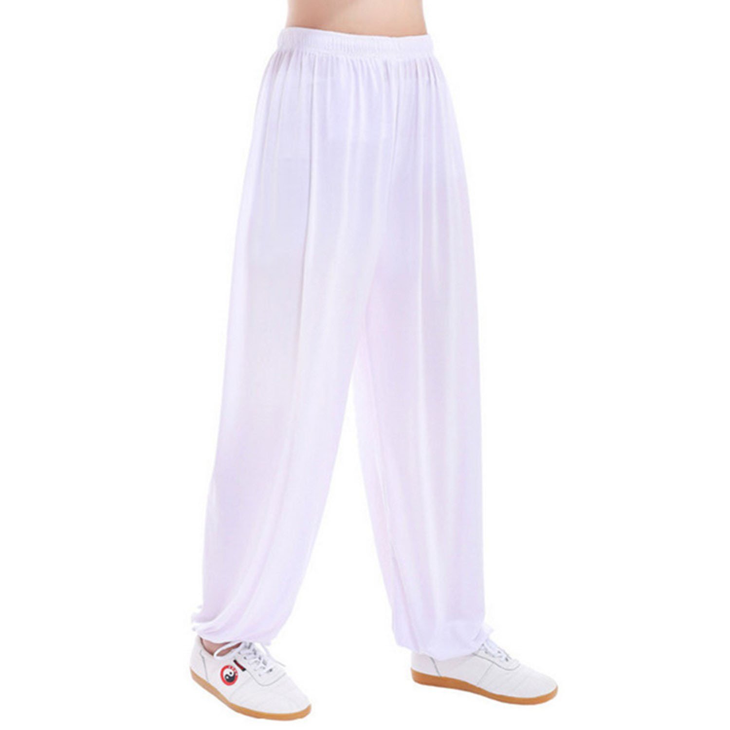 MESHIKAIERMen Super Soft Harem Pants Modal Yoga Pants Elastic Pilates Pants Sport Pants