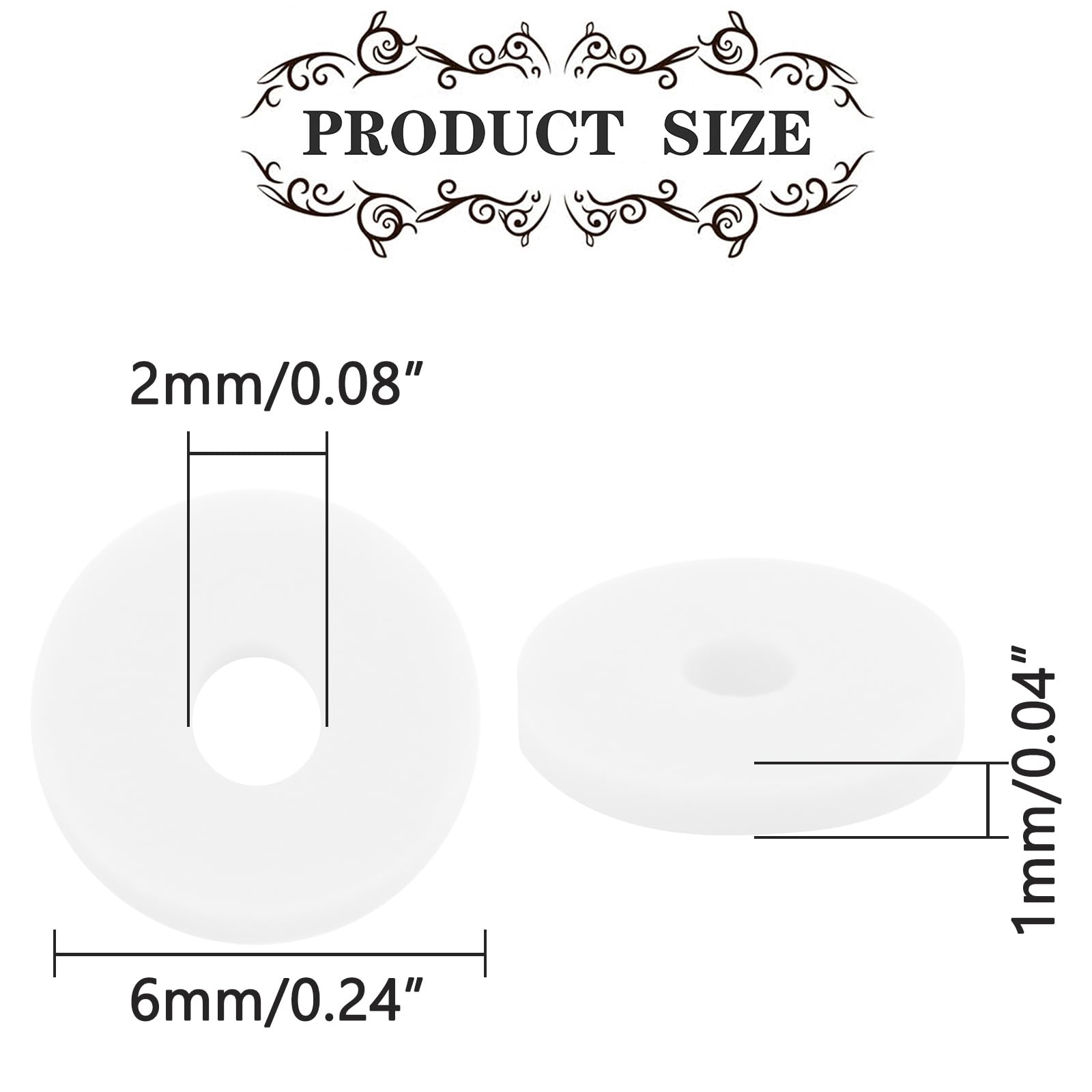 Katsuki Kralen - 3 X Créme - Ongeveer 1.150 Kralen - Polymeer Klei 6mm Kralen Zelf Sieraden Maken Voor Kinderen En Volwassenen Diy