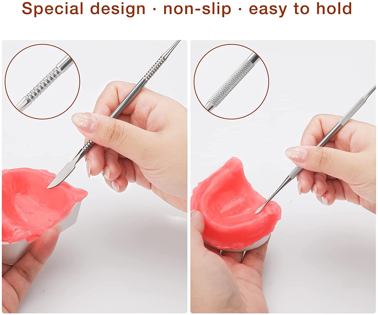 Set Di 5 Strumenti Per Intaglio Cera In Acciaio Inox - Con Custodia Metall O Per Scultura E Modellazione - Foto 11